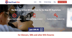 Desktop Screenshot of guntrustusa.com