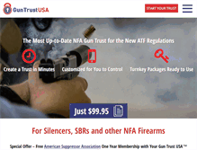Tablet Screenshot of guntrustusa.com